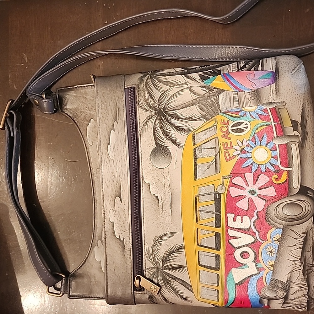Anushcka Hobo NWOT Leather Happy Camper - Picture 6 of 6